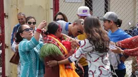 Purnima Shrestha arrives in Kathmandu's airport after setting a record of climbing Mount Everest three times
