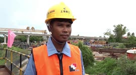Work on BRI-backed Mekong River bridge in Cambodia in full swing