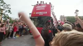 Girona FC celebrates qualification for Champions League