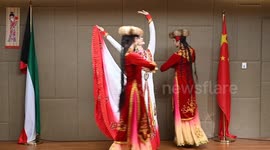Art troupe from China's Xinjiang stages performance in Kuwait
