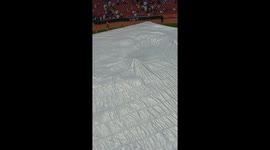 Tarp Runner Gets Caught Under Tarp