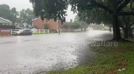 Houston man documents damage, floods as reported tornadoes tear through Texas