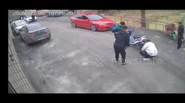 China: Motorcycle Suddenly Lunges Forward