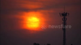 China: The Sun Erupts Powerful Flares