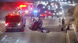 USA: Rollover Crash in Boyle Heights