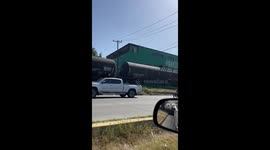 Train collision sparks explosions as low-hanging cables cause chaos in Tijuana