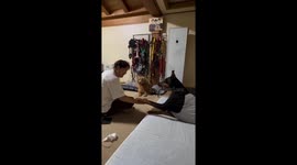 Quick paw wins the treat: hilarious dog duel in Gwangju-si
