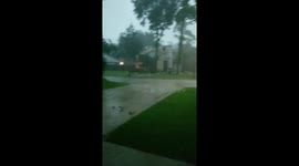 Hailstorm hits Montgomery, Texas