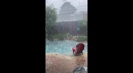 Hailstorm pounds through Hurst, Texas, captured in viral video