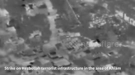 Gaza: IAF fighter jets struck Hezbollah terrorist infrastructure in the area of Khiam in southern Lebanon