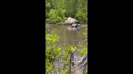 Side-by-Side Goes For a Swim