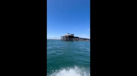 Fire damaged Historic Landmark - Oceanside Pier