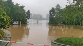 China: A Park Closed After A Major Flood in Qingyuan