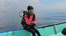 Meet the 10-year-old scuba diver who has removed 3,000kg of plastic from India's east coast