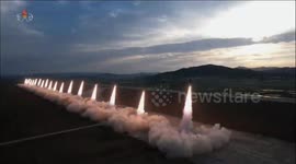 North Korea: Salvo launch of 18 missiles from KN-25s