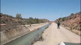 Spain: The Teruel Civil Guard Rescues a Fawn Trapped in a Canal