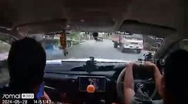 Loose stone flicks up and cracks car windscreen