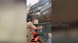 Police lead relief goods distribution as cyclone Remal causes severe floods in northeastern India