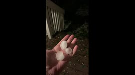 Hail storm hits Thornton, Colorado