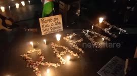 Indonesia: People pray and light candles as a form of solidarity and support for the Palestinian people in Bandung 7