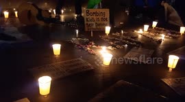 Indonesia: People pray and light candles as a form of solidarity and support for the Palestinian people in Bandung 3