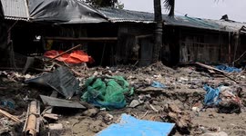 Bangladesh: In Chittagong Patenga coastal area of Bangladesh, many houses have been destroyed due to Cyclone Remal