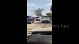 US: Multiple Lanes Closed On I-45 In Spring, Texas After Fiery 18-Wheeler Crash