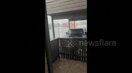 US Weather: Large Hail In Midland, Texas