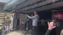“WE WANT OUR COUNTRY BACK!” Laurence Fox and Tommy Robinson speak to crowd at March for England event