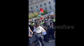 US: NYPD Arrest Dozens Of Pro-Palestine Protesters At NYC Brooklyn Museum