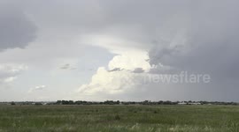 Severe Thunderstorm in Scotts Bluff Wet NE, USA