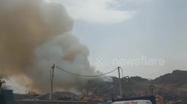 Fire breaks out at Bandhwari landfill site in Gurugram