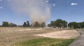 Massive dust devil caught on camera in New Mexico