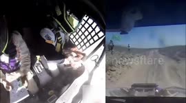 Driver's steering wheel falls off mid-race in hilarious and dangerous rally incident