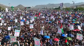 Yemen: Yemenis denounce U.S. aggression during massive protest hours after airstrikes