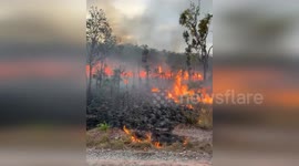Australia: Firefighters Battle Large Blaze at Lake Bennett, Urgent Reminder to Prepare for Bushfire Season