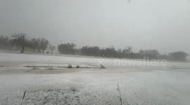 USA: Texas Storm Turns Marathon into Winter Wonderland