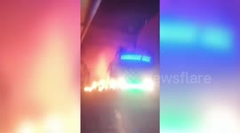 India: Fire engulfs three buses at bus stand, no casualties have been reported