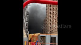 UK: Thick Black Smoke Fills Sky As Blaze Erupts In Canning Town 2