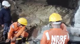 NDRF, fire team successfully rescued a worker trapped under collapsed wall in southern India
