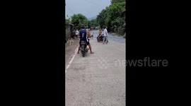 Philippines: Kanlaon Volcano Eruption – Lahar Roars Through Town In La Castellana