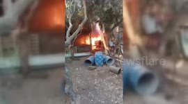 Gaza: Vehicle Burned in Jenin After Being Targeted by Israeli Forces During Raid