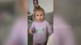 Toddler x-rated pronunciation of Netflix show Gabby's Dollhouse