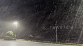 Severe Thunderstorm in Grayson TX, USA