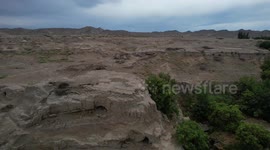 China: Jiaohe Ancient City Ruins in Turpan