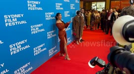 Nova Onas arrives on the red carpet for the Sydney Film Festival World Premiere, Midnight Oil: The Hardest Line, Sydney, Australia