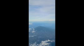Aerial view of Mount Kanlaon before June 3rd eruption