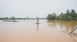 Severe flooding continues to ravage Kampur of Nagaon District in Assam, India