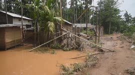 Severe flooding continues to ravage Kampur of Nagaon District in Assam,