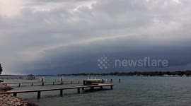 Intense storm clouds loom over southern Ontario